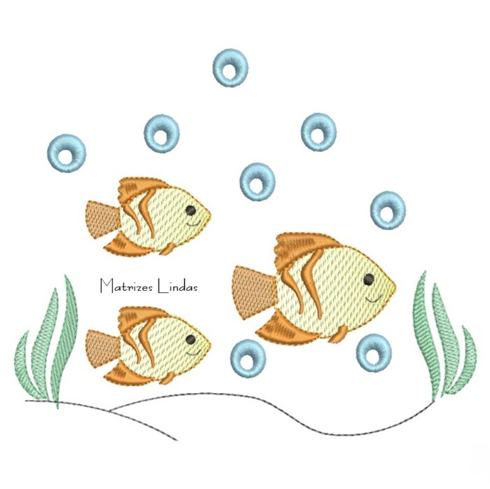 Matriz de Bordado - Peixinhos