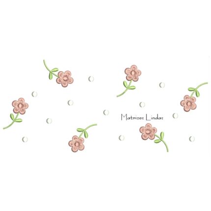 Matriz de Bordado - Poá Flores