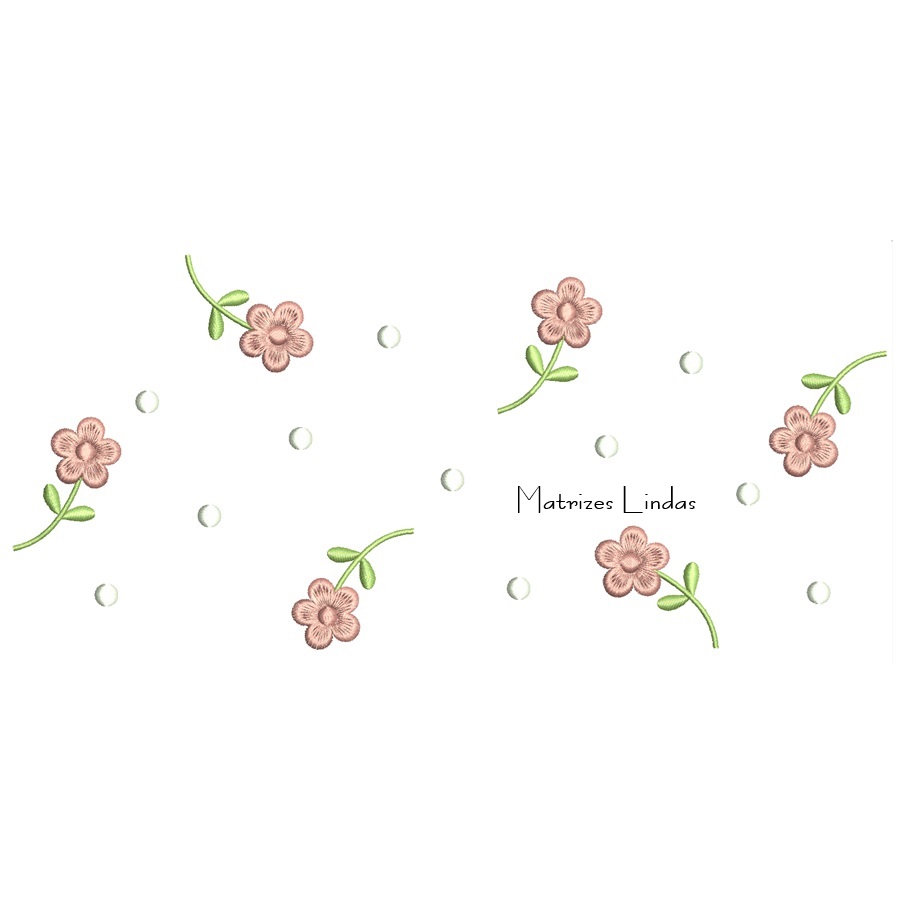 Matriz de Bordado - Poá Flores Matriz de Bordado - Poá Flores