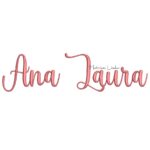 Matriz de Bordado - Nome Ana Laura Letra Cursiva
