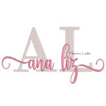 Matriz de Bordado - Nome Ana Liz Sobreposto