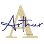 Matriz de Bordado - Nome Arthur Sobreposto