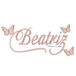 Matriz de Bordado - Nome Beatriz com Borboletas