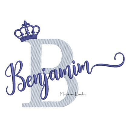 Matriz de Bordado - Nome Benjamim Sobreposto