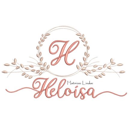 Matriz de Bordado - Nome Heloísa com Raminho