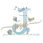 Matriz de Bordado - Nome Josué com Brinquedos