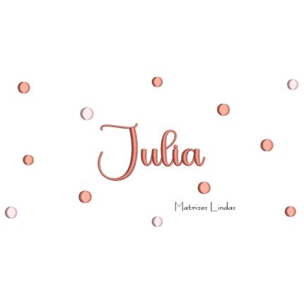 Matriz de Bordado - Nome Julia Poá