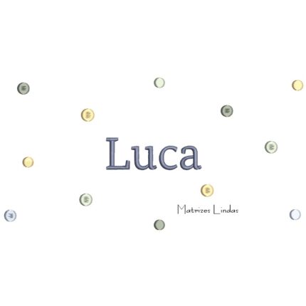 Matriz de Bordado - Nome Luca Poá