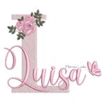 Matriz de Bordado - Nome Luisa Sobreposto