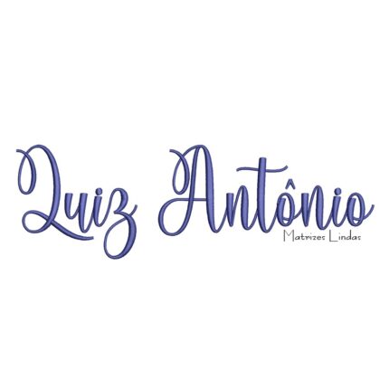 Matriz de Bordado - Nome Luiz Antônio Letra Cursiva