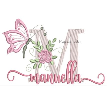 Matriz de Bordado - Nome Manuella