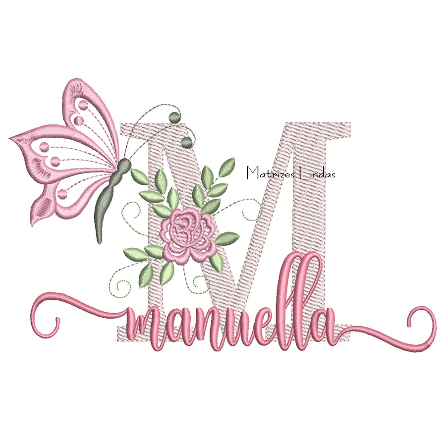 Matriz de Bordado - Nome Manuella Matriz de Bordado - Nome Manuella