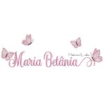Matriz de Bordado - Nome Maria Betânia com Borboletas