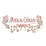 Matriz de Bordado - Nome Maria Clara com Raminho