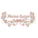Matriz de Bordado - Nome Maria Luíza com Raminho