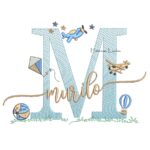 Matriz de Bordado - Nome Murilo com Brinquedos
