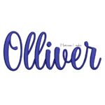 Matriz de Bordado - Nome Olliver Letra Cursiva