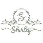 Matriz de Bordado - Nome Shirley com Raminho