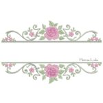 Matriz de Bordado - Arabesco Entremeio Toalha