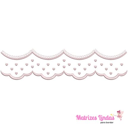 Matriz de Bordado - Barrinha Coração
