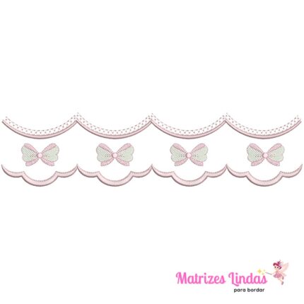 Matriz de Bordado - Barrinha com Lacinho