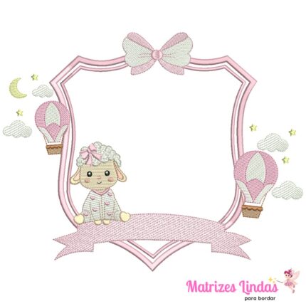 Matriz de Bordado - Brasão Ovelhinha Soneca