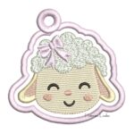 Matriz de Bordado - Chaveiro Ovelhinha