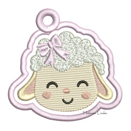 Matriz de Bordado - Chaveiro Ovelhinha