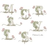 Matriz de Bordado Coleção 200 Nomes Folhas Borboletas