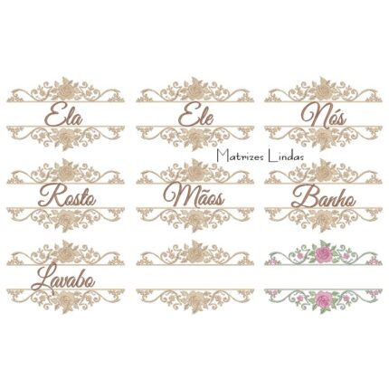 Matriz de Bordado - Coleção Arabesco Entremeio Toalha