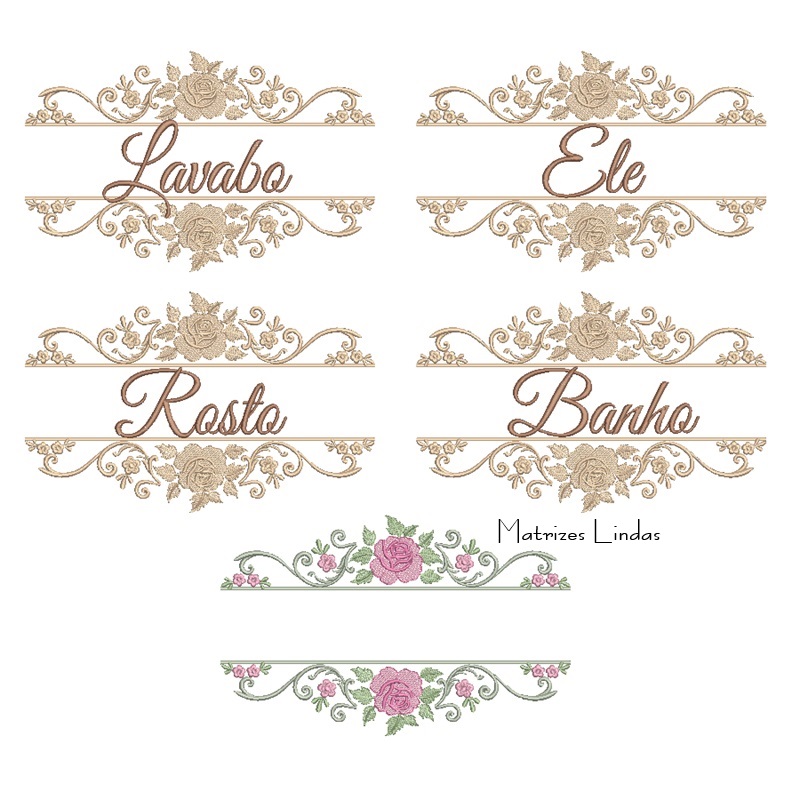 Coleção Arabesco Entremeio para Toalhas