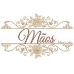 Matriz de Bordado - Moldura Floral Mãos Toalha