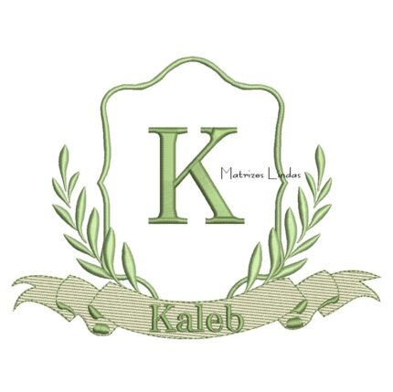 Matriz de Bordado - Moldura Nome Kaleb