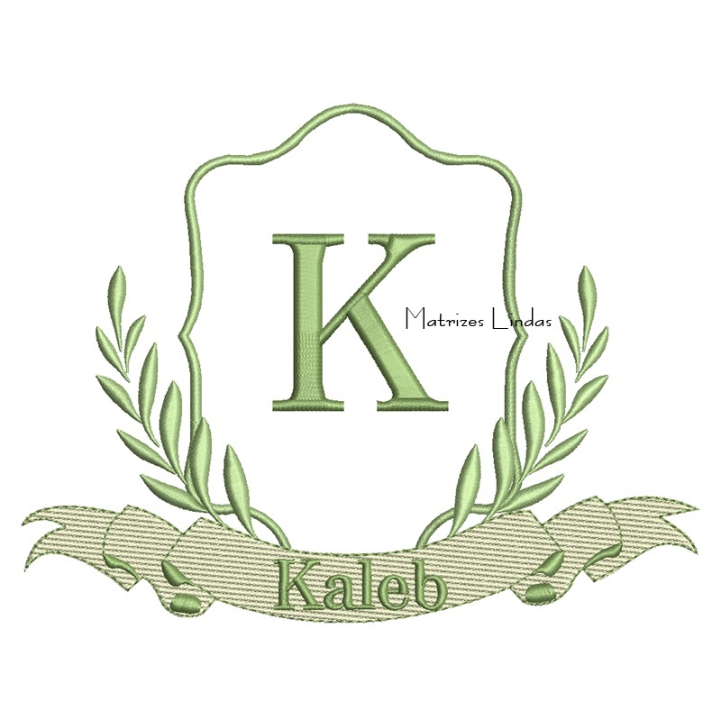Matriz de Bordado - Moldura Nome Kaleb Matriz de Bordado - Moldura Nome Kaleb