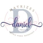 Matriz de Bordado - Nome Daniel Sobreposto