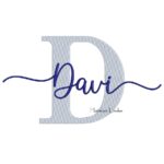Matriz de Bordado - Nome Davi Sobreposto