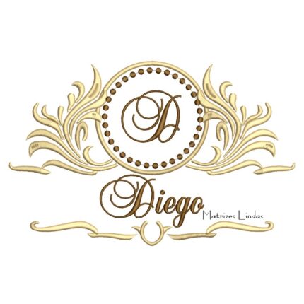 Matriz de Bordado - Nome Diego Moldura Aplique