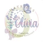 Matriz de Bordado - Nome Olívia Lavanda com Laço