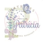 Matriz de Bordado - Nome Patrícia Lavanda com Laço