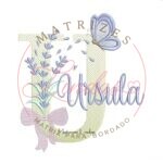Matriz de Bordado - Nome Úrsula Lavanda com Laço