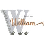 Matriz de Bordado - Nome William Sobreposto