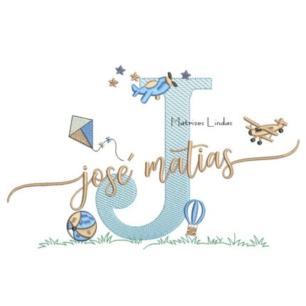 matriz de boradado - Nome José Matias com Brinquedos