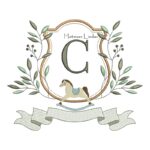 Matriz de Bordado Alfabeto Cavalinho Letra C