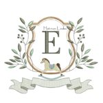 Matriz de Bordado Alfabeto Cavalinho Letra E