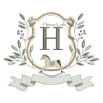 Matriz de Bordado Alfabeto Cavalinho Letra H