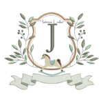 Matriz de Bordado Alfabeto Cavalinho Letra J