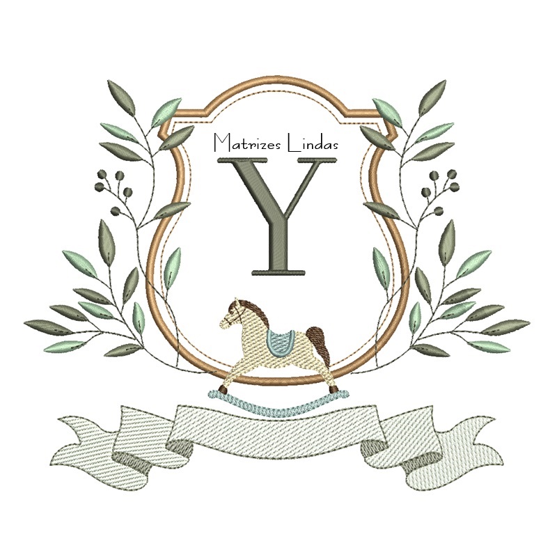 Matriz de Bordado Alfabeto Cavalinho Letra Y Matriz de Bordado Alfabeto Cavalinho Letra Y