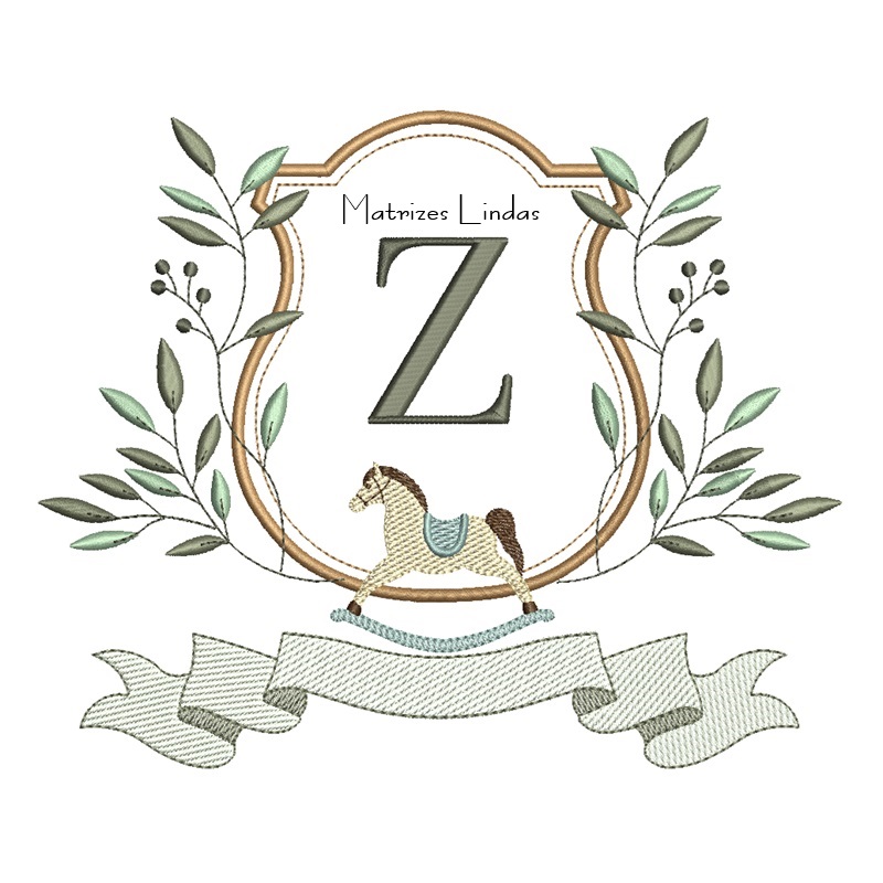 Matriz de Bordado Alfabeto Cavalinho Letra Z Matriz de Bordado Alfabeto Cavalinho Letra Z