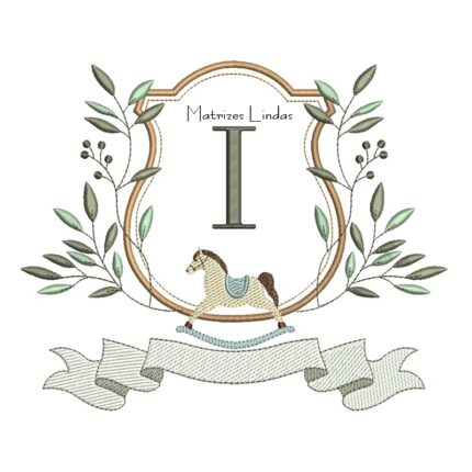 Matriz de Bordado Alfabeto Cavalinho Letra i