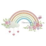 Matriz de Bordado Arco-Íris Floral 2